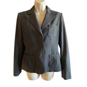 Calvin Klein ~ Grey Blazer ~ 3 button Jacket ~ size 4